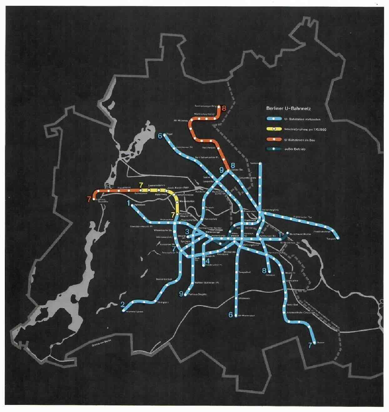 Foto Berliner Baubilanz 1980 - Verkehr