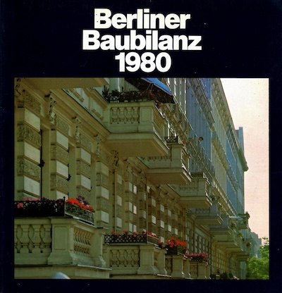 Coverbild Baubilanz 1980